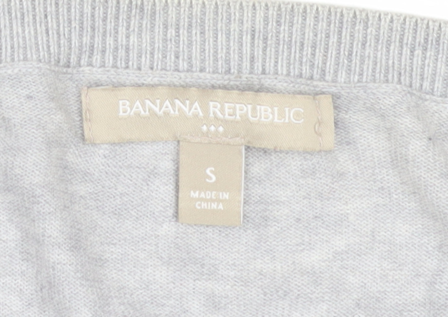 Banana Republic Women’s Grey Cotton Blend Button Cardigan Size S