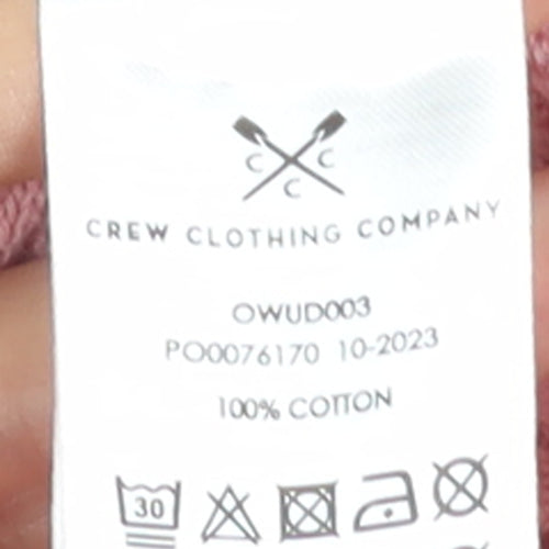 Crew Clothing Women’s Pink Cotton Cable-Knit Jumper Size 10