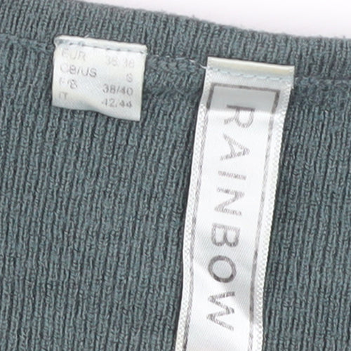 Rainbow Women’s Green Knit Wrap Dress Size 10-12 Long Sleeve