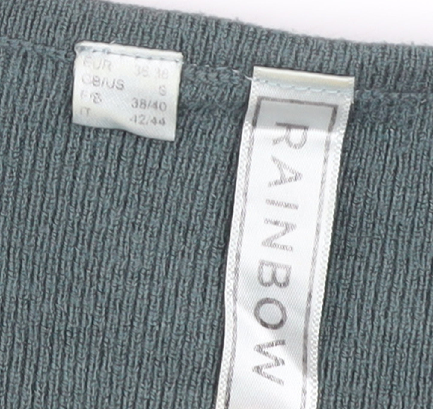 Rainbow Women’s Green Knit Wrap Dress Size 10-12 Long Sleeve