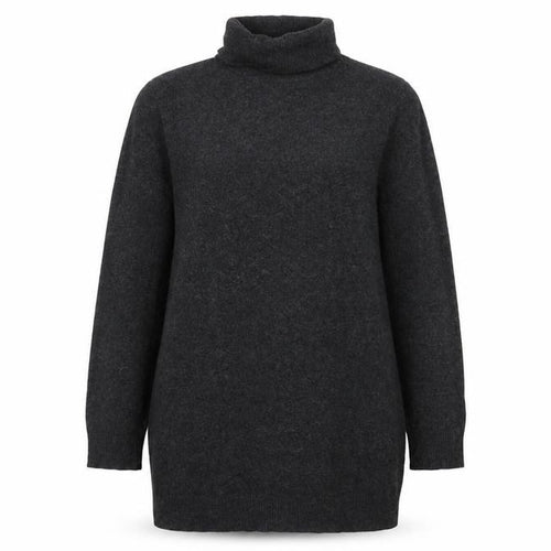 Equipment Women Black L Cashmere Roll Neck Long Sleeve Sweater Dress