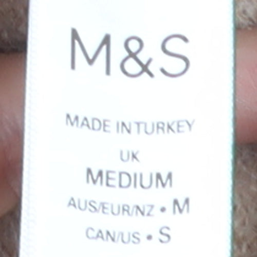 Marks and Spencer Women Beige Medium Knit Jumper Dress