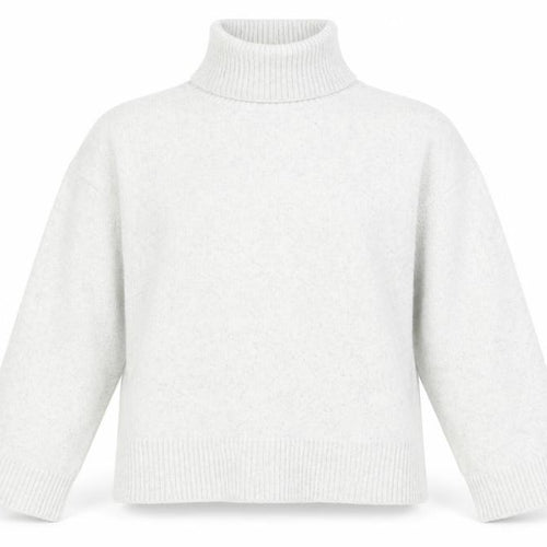 Pull&Bear Women Ivory Roll Neck Knit Pullover Jumper Size S