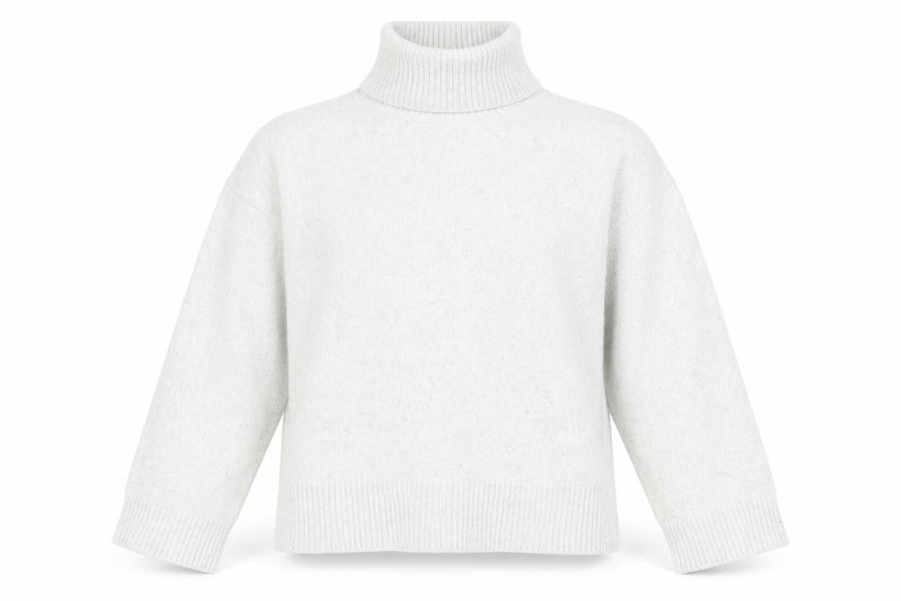 Pull&Bear Women Ivory Roll Neck Knit Pullover Jumper Size S