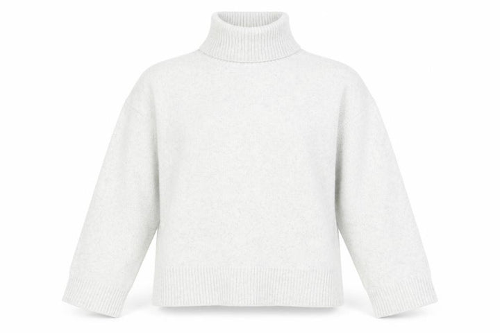 Pull&Bear Women Ivory Roll Neck Knit Pullover Jumper Size S