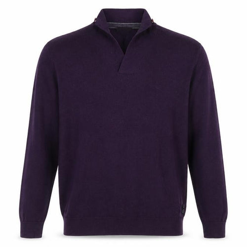 Ted Baker Men’s Purple Wool Blend V-Neck Jumper Size L