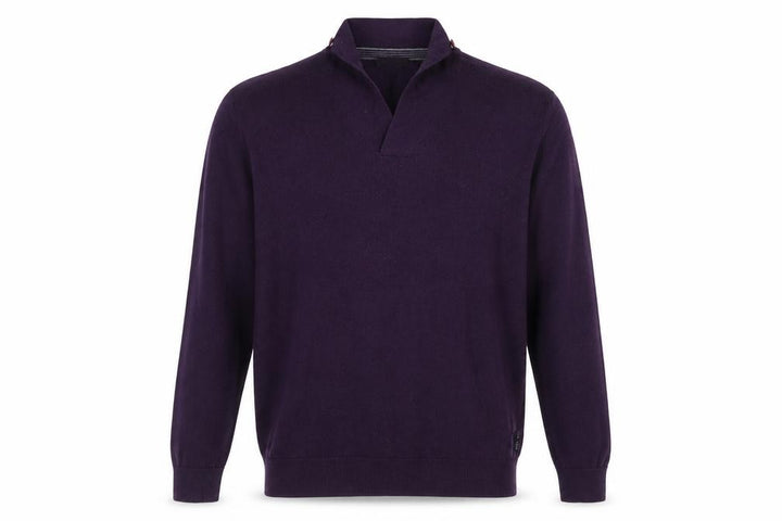 Ted Baker Men’s Purple Wool Blend V-Neck Jumper Size L