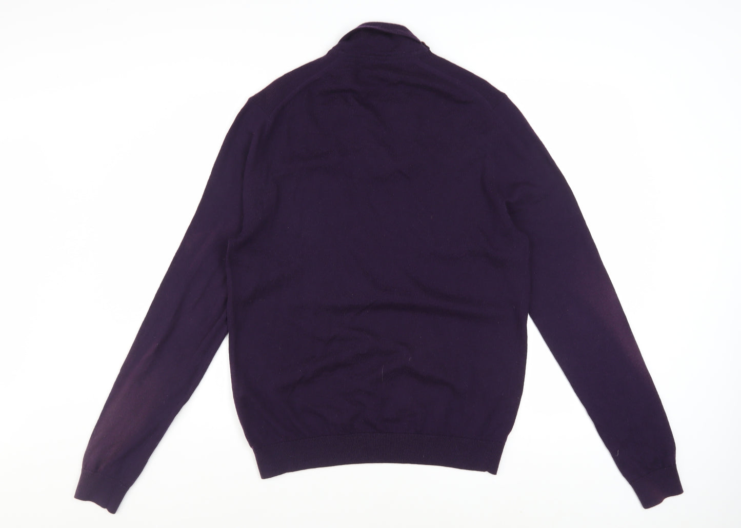 Ted Baker Men’s Purple Wool Blend V-Neck Jumper Size L