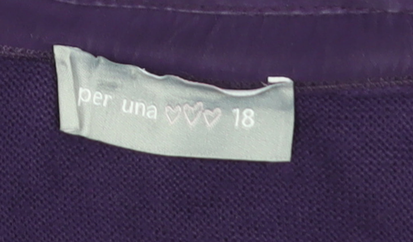 Marks and Spencer Per Una Women's Purple Size 18 Embellished Cardigan