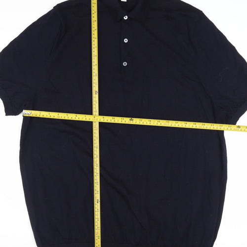 Marks and Spencer Autograph Men's Black 3XL Merino Wool Polo Shirt