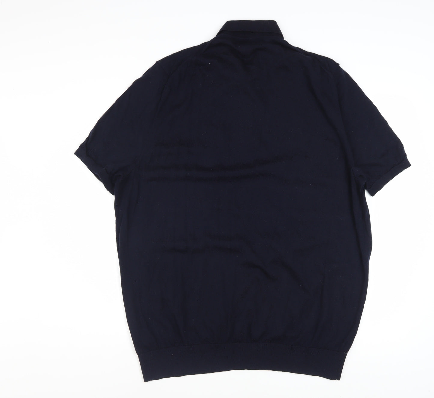 Marks and Spencer Autograph Men's Black 3XL Merino Wool Polo Shirt