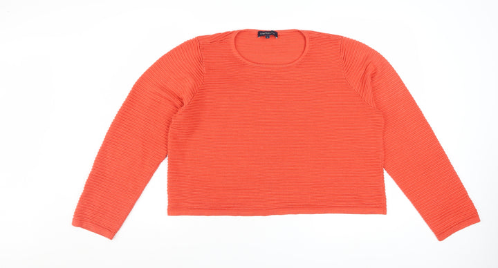 Marks and Spencer Women’s Orange Knit Pullover Jumper Size 18