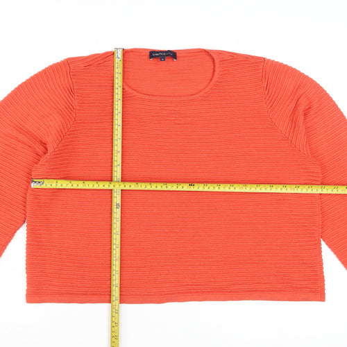 Marks and Spencer Women’s Orange Knit Pullover Jumper Size 18