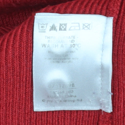 Marks and Spencer Per Una Red Womens Size 18 Cardigan Jumper