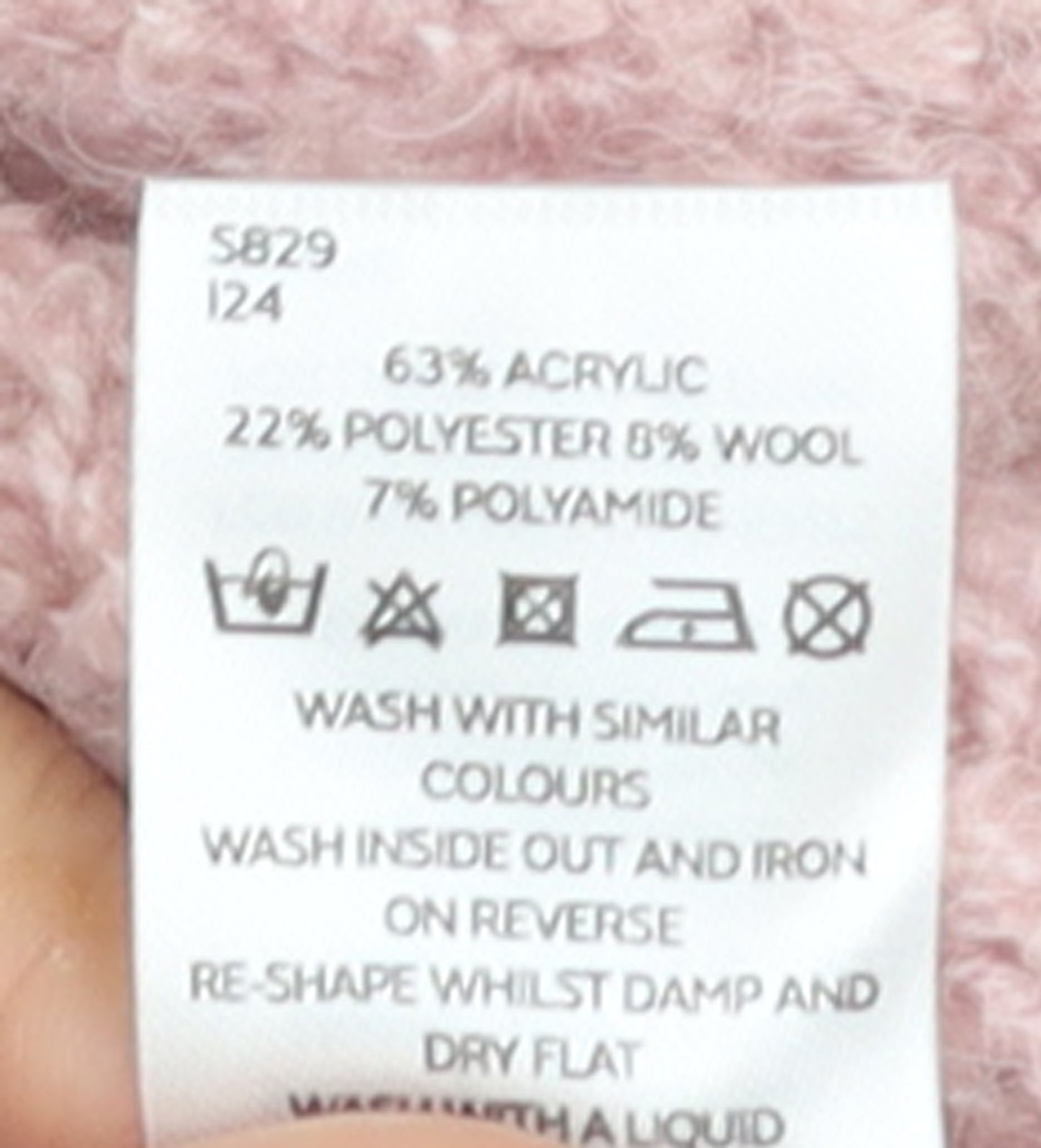 V by Very Women Pink Roll Neck Chunky Knit Jumper Size 12