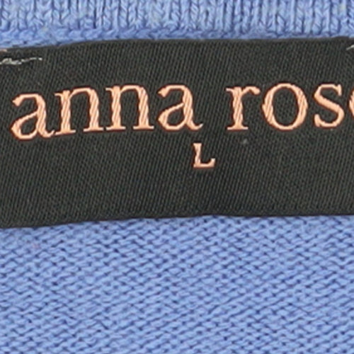 Anna Rose Women's Blue Mist Long Sleeve Acrylic Jumper L