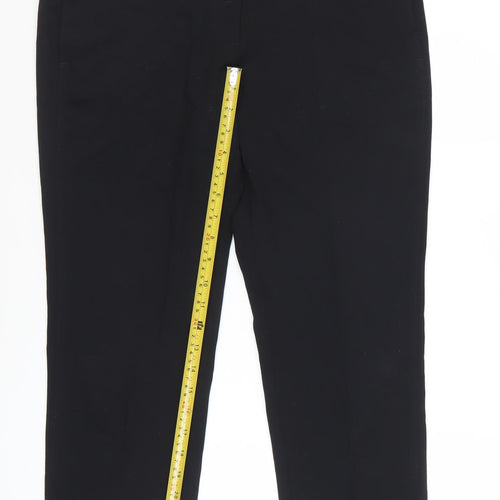 Marks and Spencer Women’s Black Size 12 Cropped Stretch Trousers
