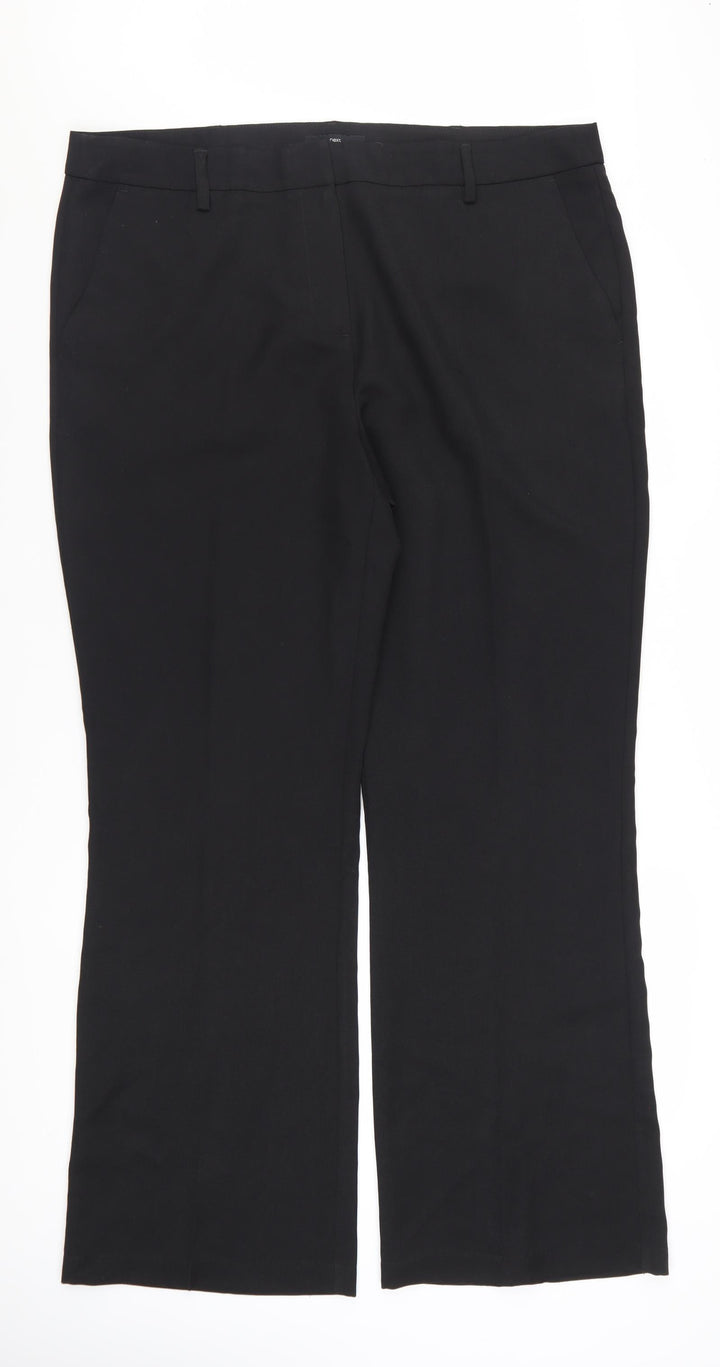 Next Women’s Black 18L Tall Straight Leg Dress Pants Trousers