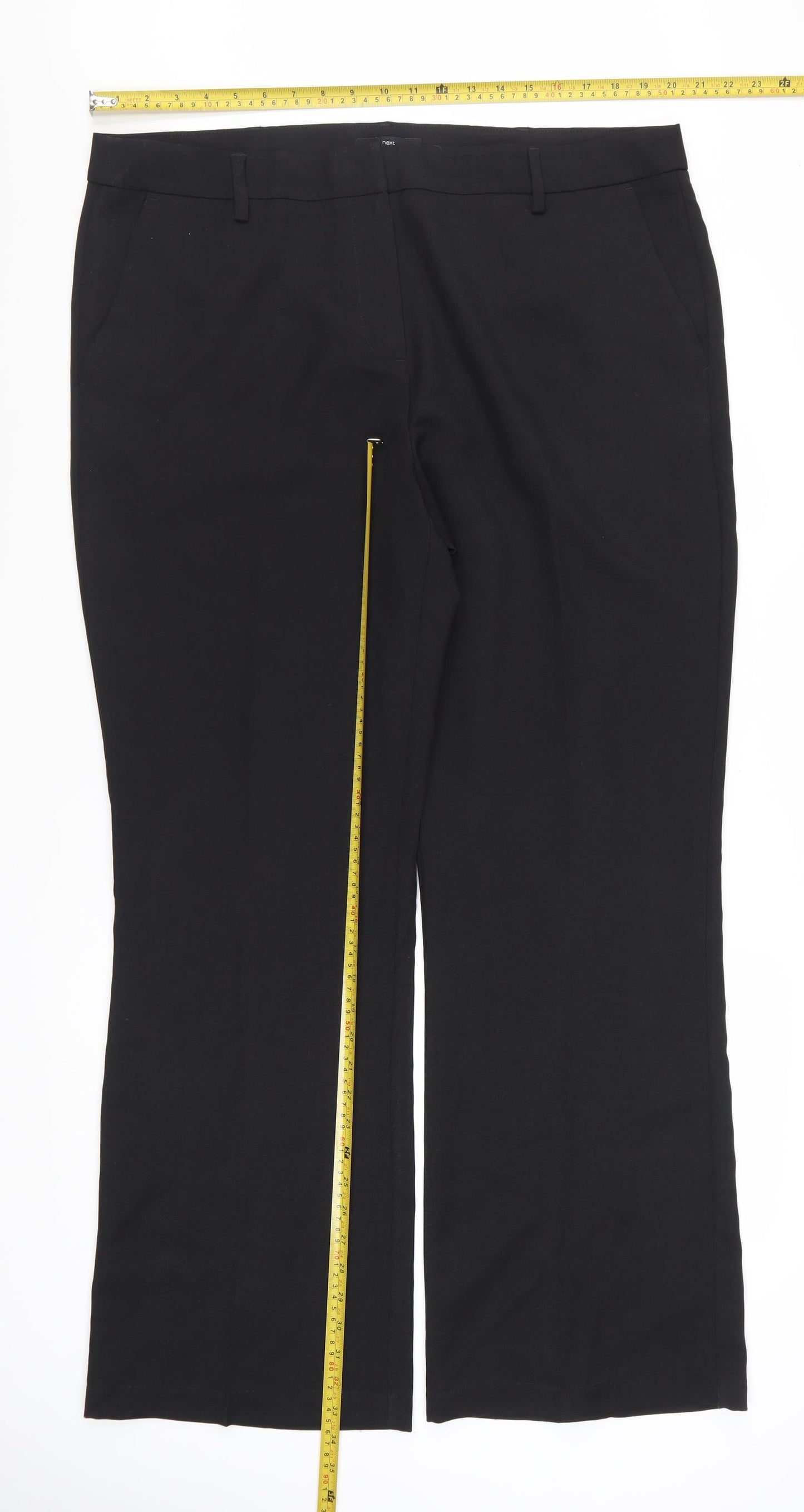 Next Women’s Black 18L Tall Straight Leg Dress Pants Trousers