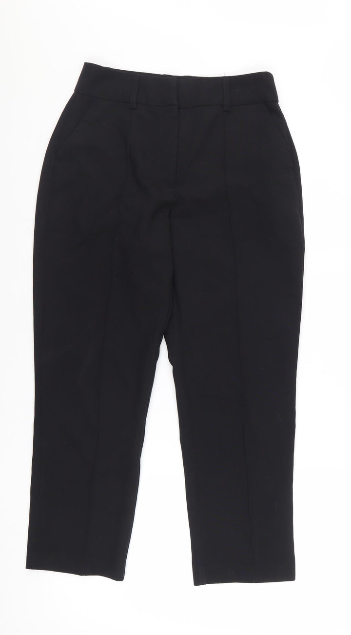 ASOS Women Black Size 6 Cropped Trousers Polyester Classic Style