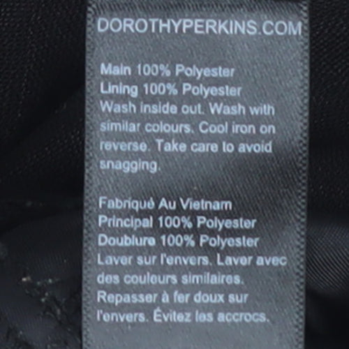 Dorothy Perkins Womens Black Cropped Trousers Size 14 Regular Fit