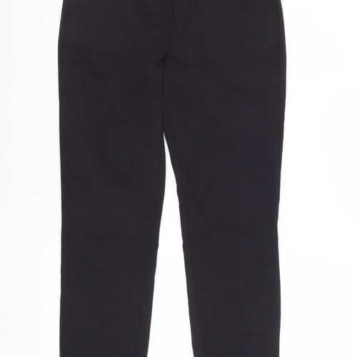 Zara Women Black Slim Tapered Trousers Size M