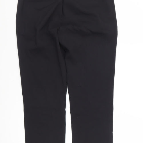 Zara Women Black Slim Tapered Trousers Size M