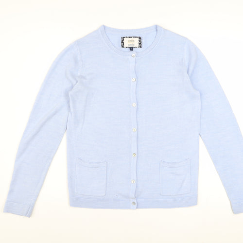 Maine New England Women's Blue Cardigan Size 10 Acrylic Knit