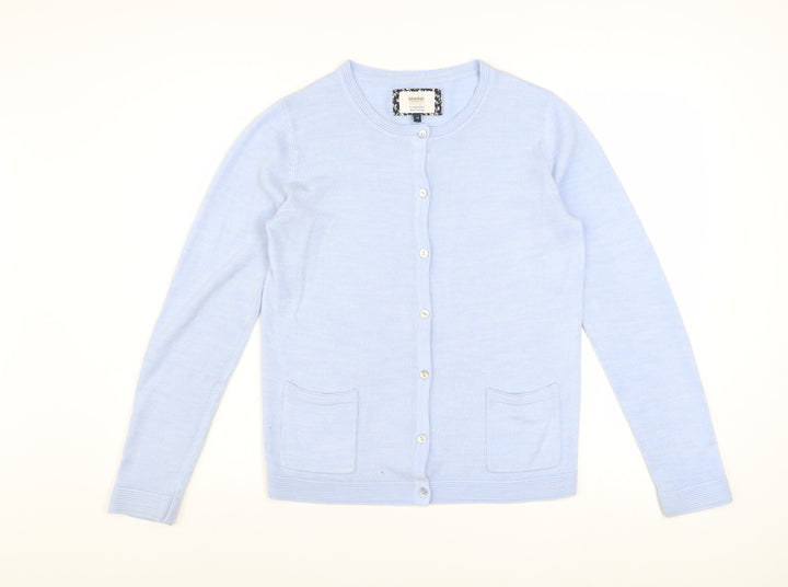 Maine New England Women's Blue Cardigan Size 10 Acrylic Knit