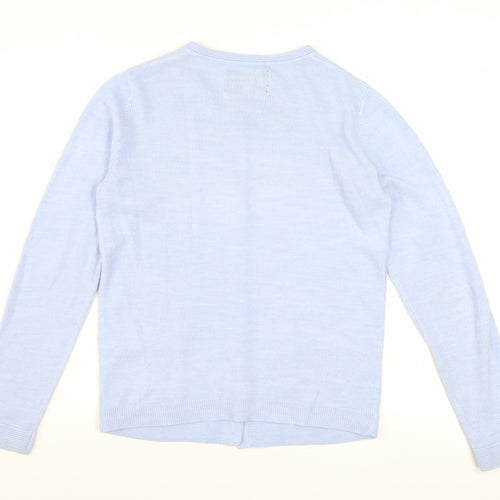 Maine New England Women's Blue Cardigan Size 10 Acrylic Knit
