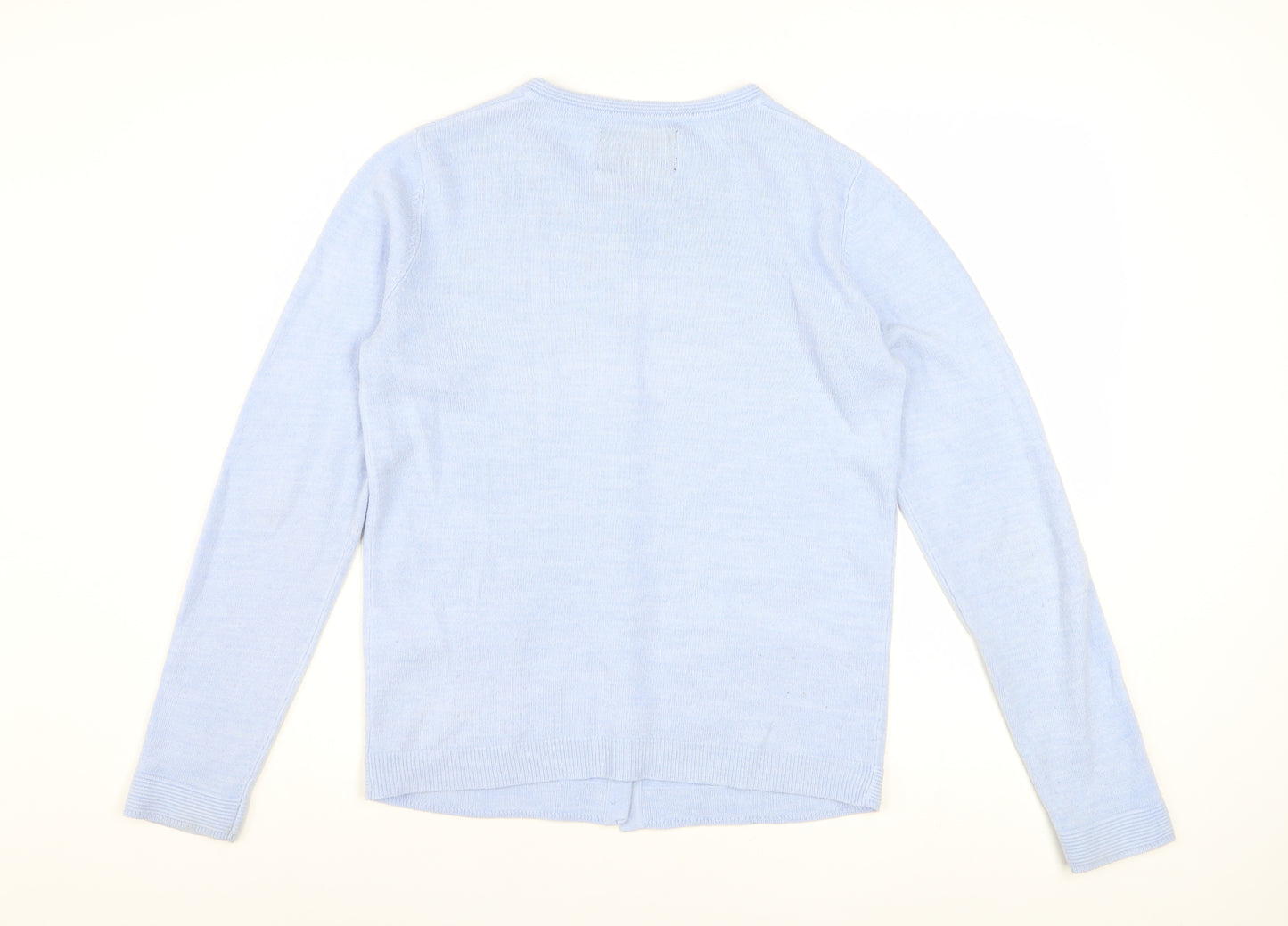 Maine New England Women's Blue Cardigan Size 10 Acrylic Knit