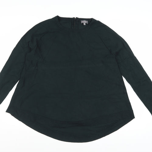 Phase Eight Women Green Crew Neck Long Sleeve Pullover Jumper Size 12