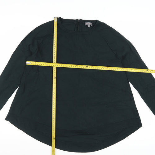 Phase Eight Women Green Crew Neck Long Sleeve Pullover Jumper Size 12