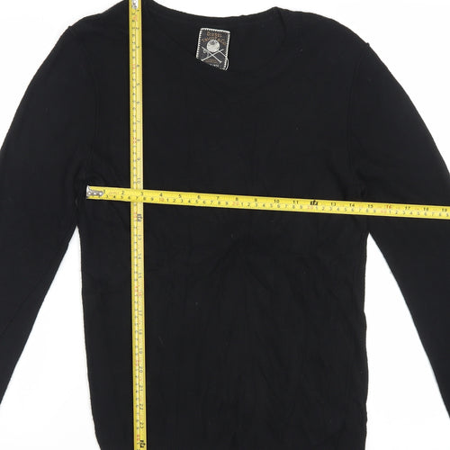 Diesel Men's Black Crew Neck Pullover Jumper Size S