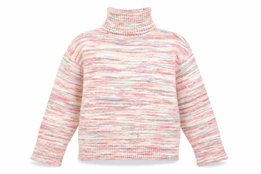 Front view of Marks & Spencer Women’s Multicoloured Roll Neck Knit Jumper M