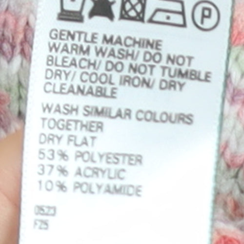 Marks and Spencer Women’s Multicoloured Roll Neck Knit Jumper M