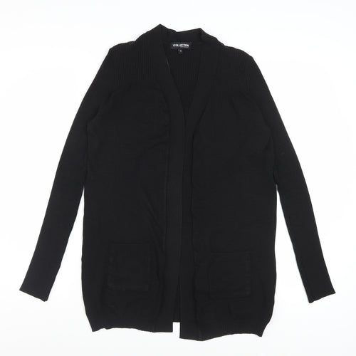 Debenhams Women’s Black Size 12 Knit Long Sleeve Open Cardigan
