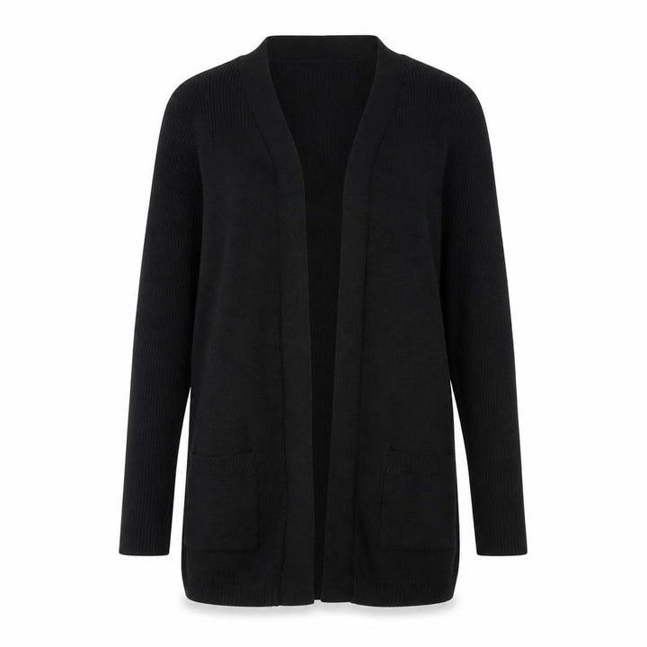 Debenhams Women’s Black Size 12 Knit Long Sleeve Open Cardigan
