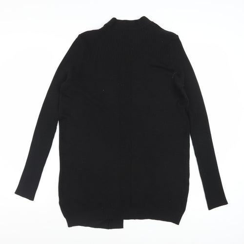 Debenhams Women’s Black Size 12 Knit Long Sleeve Open Cardigan