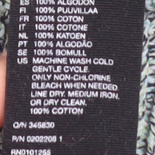 & Other Stories Women Green Cotton Chunky Knit Pullover Jumper L UK 14