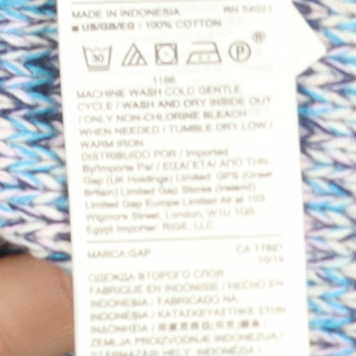 GAP Women’s Multicoloured Cotton Crew Neck Jumper Size M