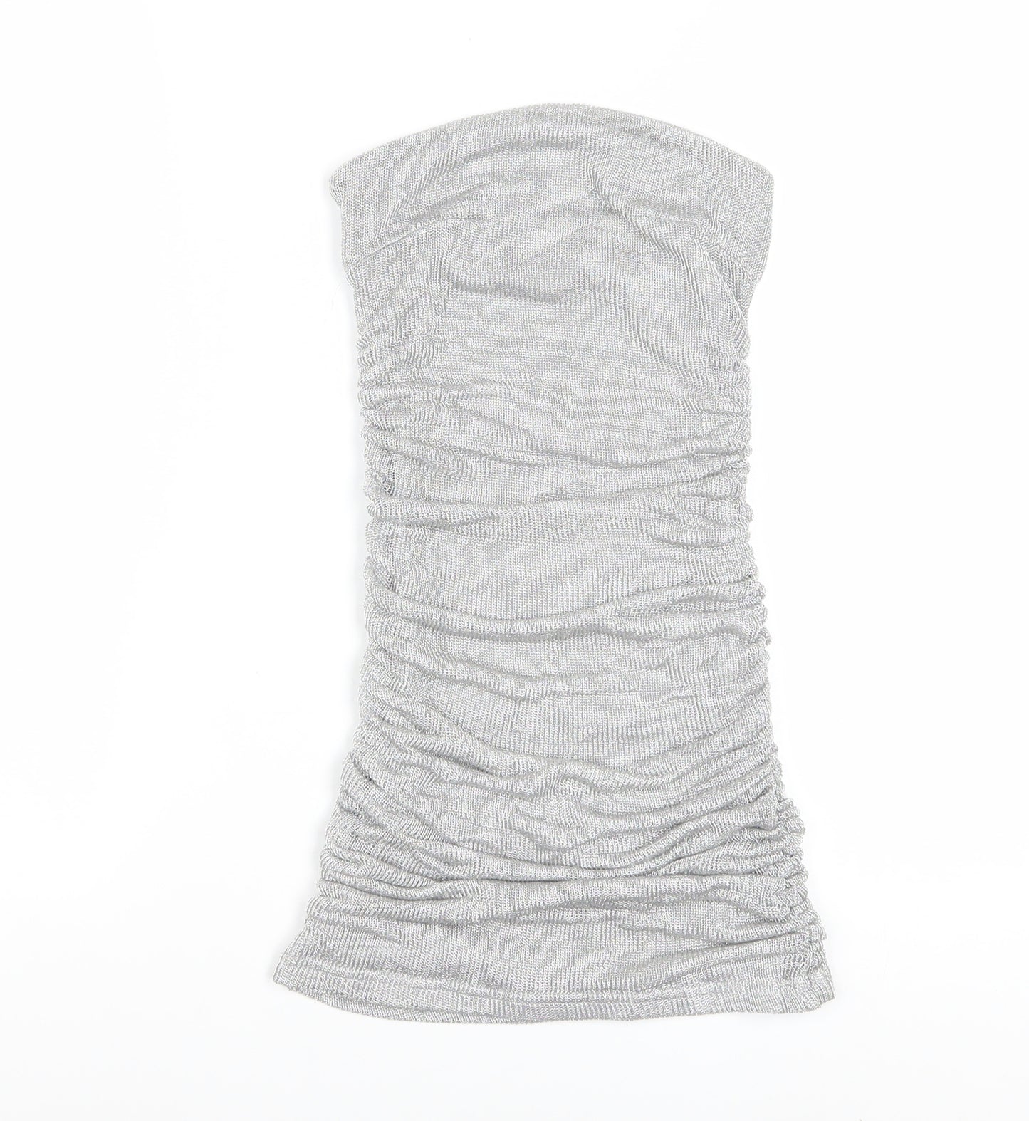 Motel Women's Silver Strapless Bodycon Mini Dress XS