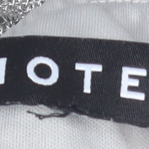 Motel Women's Silver Strapless Bodycon Mini Dress XS