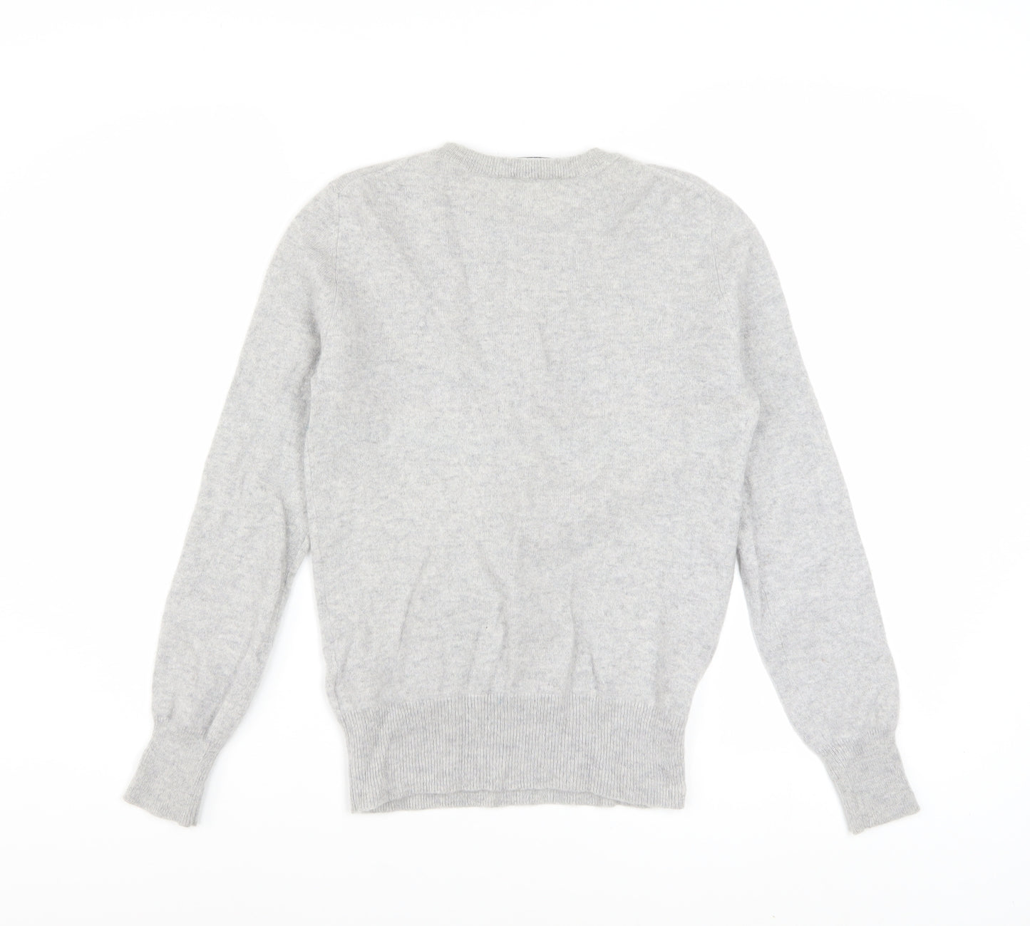 Marks and Spencer Autograph Women Grey Cashmere Star Jumper Size 6