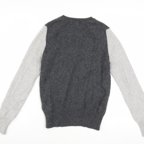 Marks and Spencer Autograph Women’s Grey Pink Cashmere Jumper Size 8