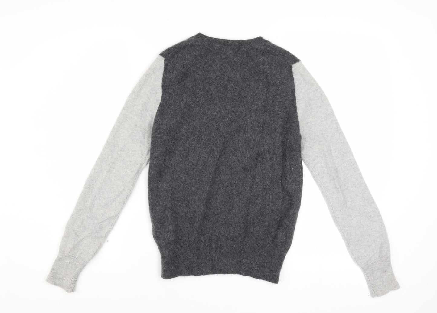 Marks and Spencer Autograph Women’s Grey Pink Cashmere Jumper Size 8
