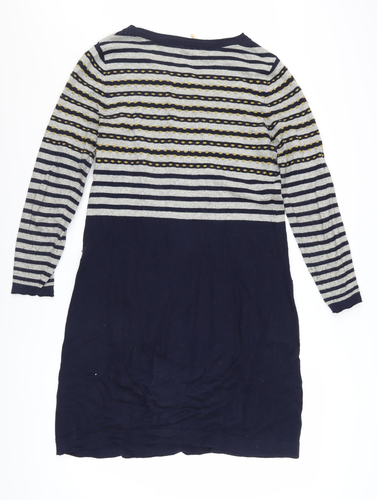 White Stuff Women’s Blue Striped Knit Shift Dress Size 12