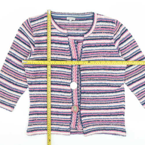 Marks and Spencer Per Una Women’s Multicoloured Striped Cardigan Size 16