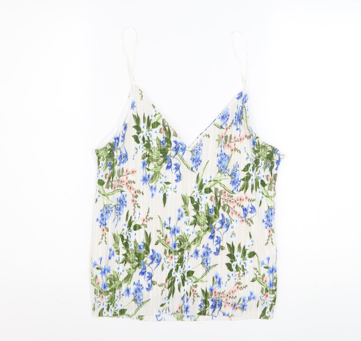 New Look Women's Multicoloured Floral V-Neck Camisole Top Size 12