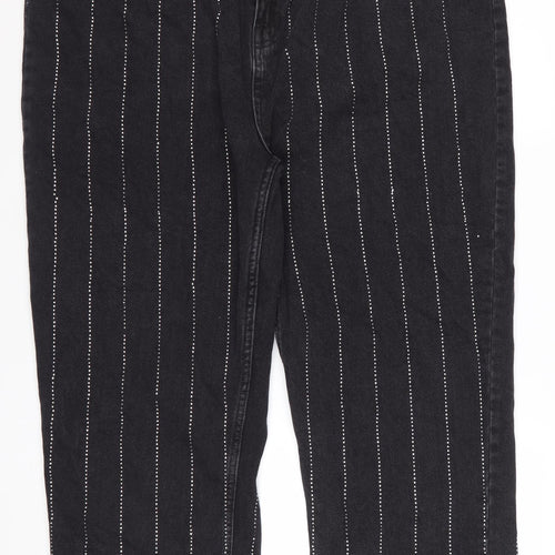 Rita Ora x Primark Women’s Black Studded Straight Jeans Size 20